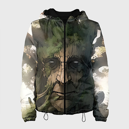 Женская куртка Аниме Мудрое дерево / 3D-Черный – фото 1