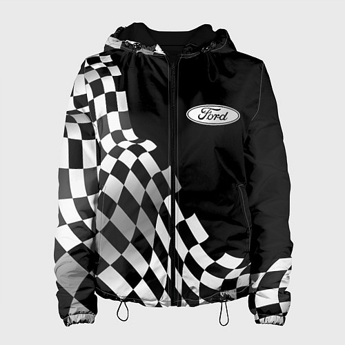 Женская куртка Ford racing flag / 3D-Черный – фото 1