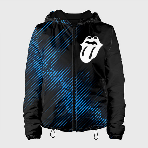 Женская куртка Rolling Stones звуковая волна / 3D-Черный – фото 1