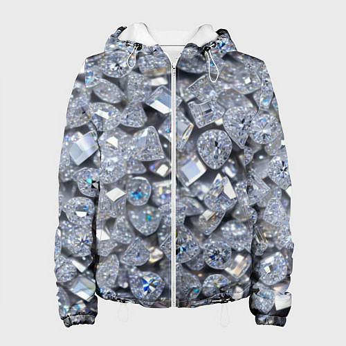 Женская куртка Россыпь бриллиантов / 3D-Белый – фото 1