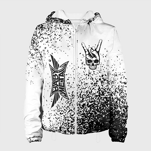 Женская куртка Babymetal и рок символ на светлом фоне / 3D-Белый – фото 1