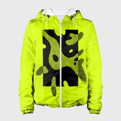 Женская куртка Pixel paths / 3D-Белый – фото 1