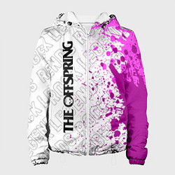 Куртка с капюшоном женская The Offspring rock legends: по-вертикали, цвет: 3D-белый