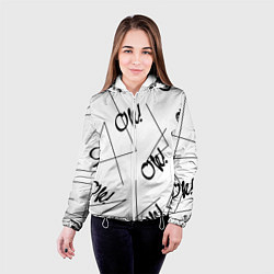 Куртка с капюшоном женская Ok, цвет: 3D-белый — фото 2