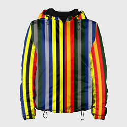 Куртка с капюшоном женская Полосы школа чародейства и волшебства, цвет: 3D-черный