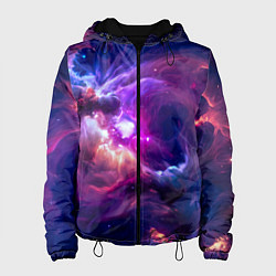 Женская куртка Небула в космосе в фиолетовых тонах - нейронная се