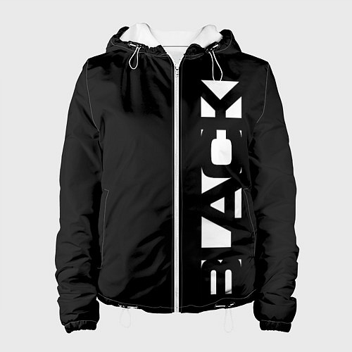 Женская куртка Black minimalistik / 3D-Белый – фото 1