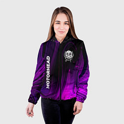 Куртка с капюшоном женская Motorhead violet plasma, цвет: 3D-черный — фото 2