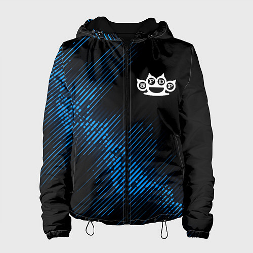 Женская куртка Five Finger Death Punch звуковая волна / 3D-Черный – фото 1