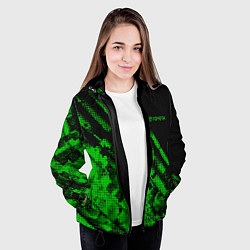 Куртка с капюшоном женская Toyota sign, цвет: 3D-черный — фото 2