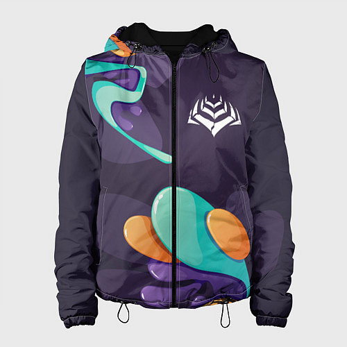 Женская куртка Warframe graffity splash / 3D-Черный – фото 1