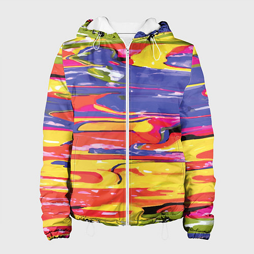 Женская куртка Красочный бум / 3D-Белый – фото 1