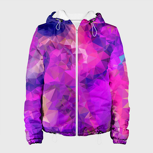 Женская куртка Пурпурный стиль / 3D-Белый – фото 1
