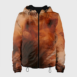 Женская куртка Оранжевый абстрактный дым