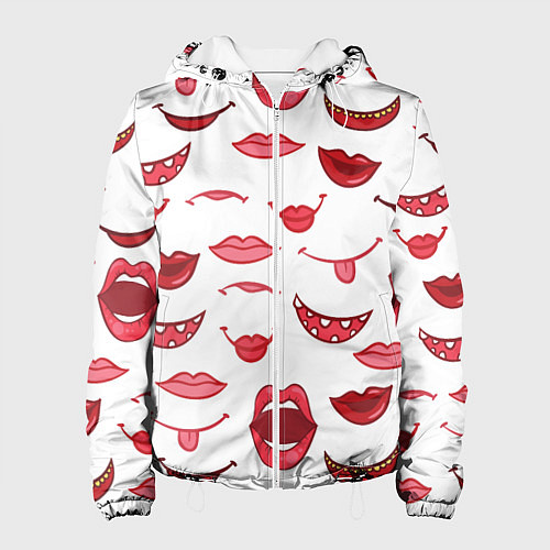 Женская куртка Сладкие губы / 3D-Белый – фото 1