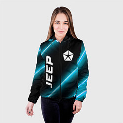 Куртка с капюшоном женская Jeep неоновые лампы, цвет: 3D-черный — фото 2