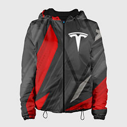 Куртка с капюшоном женская Tesla sports racing, цвет: 3D-черный