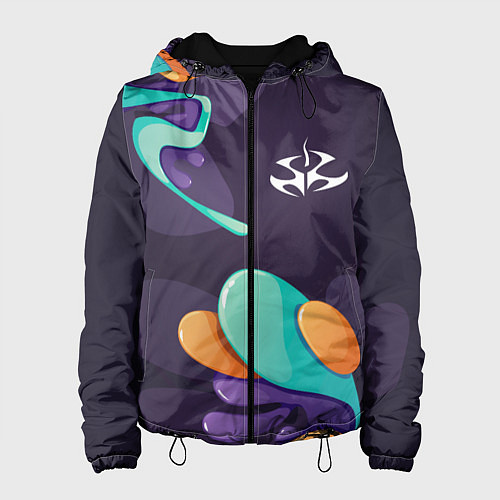 Женская куртка Hitman graffity splash / 3D-Черный – фото 1