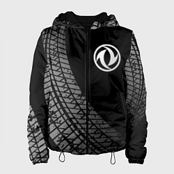 Куртка с капюшоном женская Dongfeng tire tracks, цвет: 3D-черный