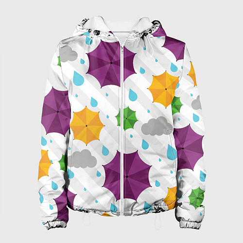 Женская куртка Дождик / 3D-Белый – фото 1