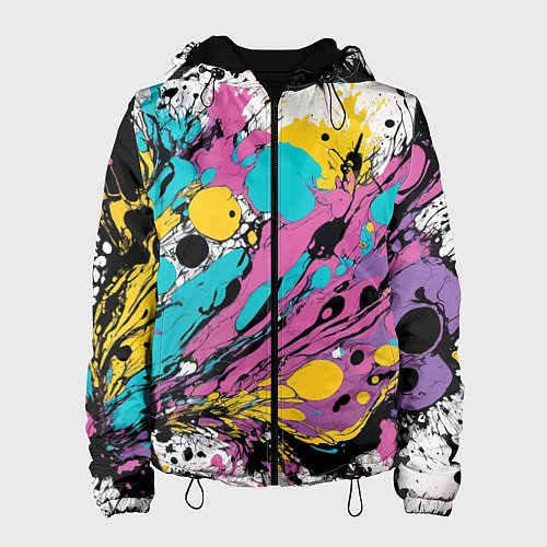 Женская куртка Топливные узоры / 3D-Черный – фото 1