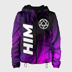 Куртка с капюшоном женская HIM violet plasma, цвет: 3D-черный