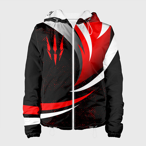 Женская куртка Ведьмак - спортивная униформа / 3D-Белый – фото 1