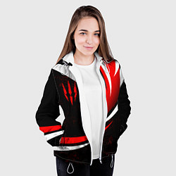 Куртка с капюшоном женская Ведьмак - спортивная униформа, цвет: 3D-белый — фото 2