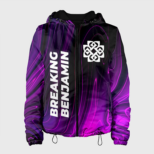 Женская куртка Breaking Benjamin violet plasma / 3D-Черный – фото 1