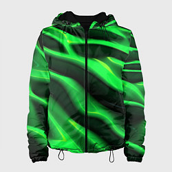 Женская куртка Зелено-черный абстрактный фон