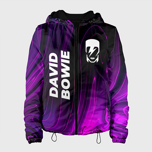 Женская куртка David Bowie violet plasma / 3D-Черный – фото 1
