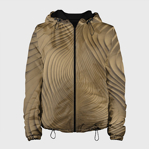 Женская куртка Фантазия в хаки / 3D-Черный – фото 1