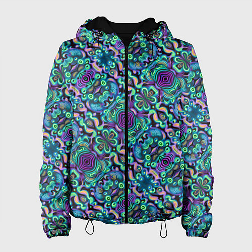 Женская куртка Психоделика / 3D-Черный – фото 1