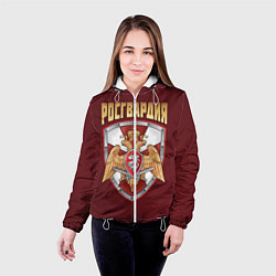 Куртка с капюшоном женская Росгвардия МВД, цвет: 3D-белый — фото 2