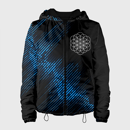 Женская куртка Coldplay звуковая волна / 3D-Черный – фото 1