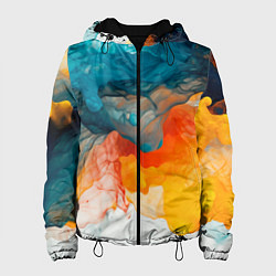 Женская куртка Синяя и оранжевая жидкости