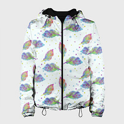 Женская куртка Цветные листочки