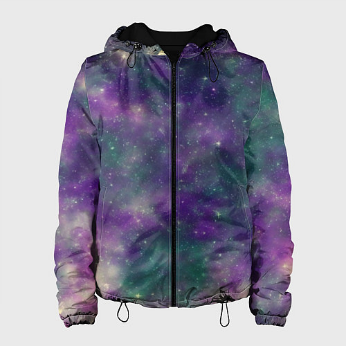 Женская куртка Космос День и ночь / 3D-Черный – фото 1