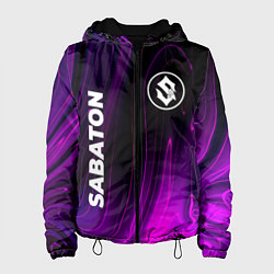Куртка с капюшоном женская Sabaton violet plasma, цвет: 3D-черный
