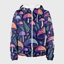 Женская куртка Грибы паттерн