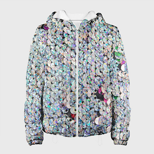 Женская куртка Вся в пайетках / 3D-Белый – фото 1
