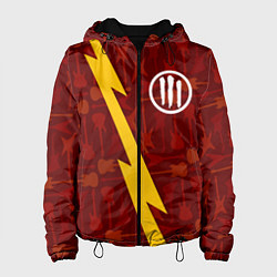 Куртка с капюшоном женская Three Days Grace гитары и молния, цвет: 3D-черный