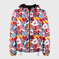 Женская куртка Флаги стран мира