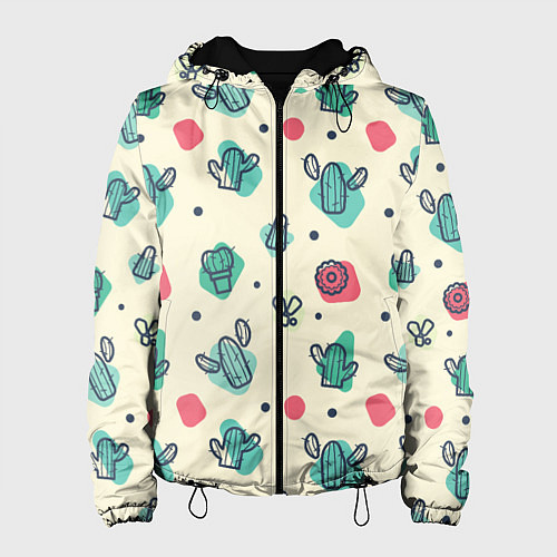 Женская куртка Cactus life / 3D-Черный – фото 1