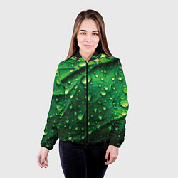 Куртка с капюшоном женская Утренняя роса, цвет: 3D-черный — фото 2