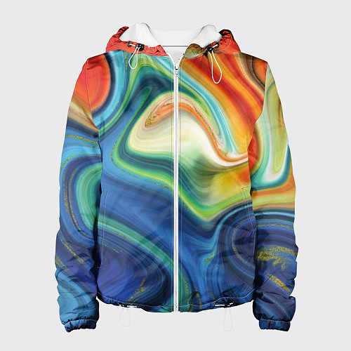 Женская куртка Beautiful waves / 3D-Белый – фото 1