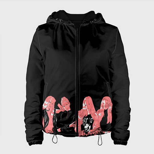 Женская куртка Black pink на черном / 3D-Черный – фото 1