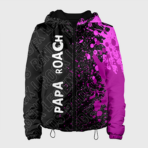 Женская куртка Papa Roach rock legends: по-вертикали / 3D-Черный – фото 1