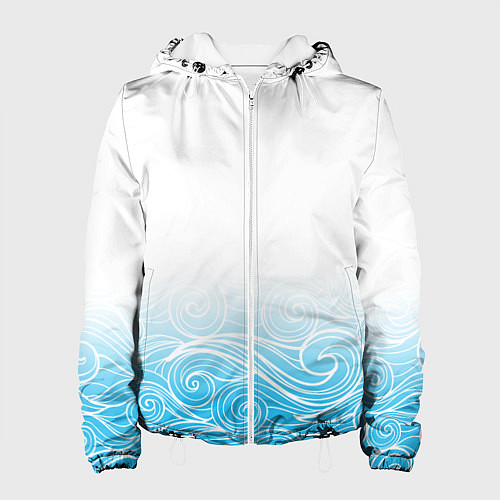 Женская куртка Гинтама текстура / 3D-Белый – фото 1