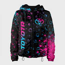 Женская куртка Toyota - neon gradient: надпись, символ